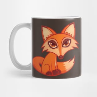 Cartoon Red Fox Mug